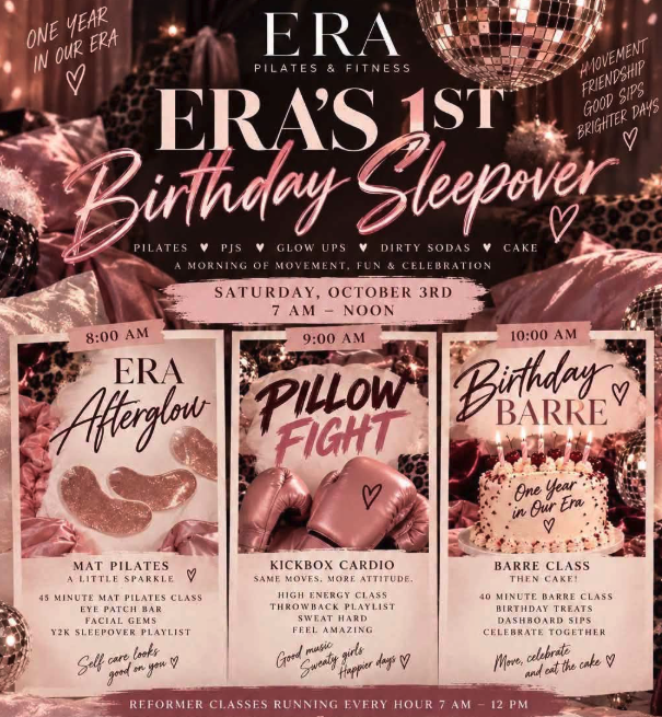 Era Pilates & Fitness LLC marks first birthday with community celebration