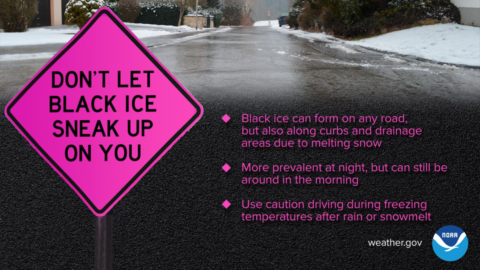 Black Ice Possible This Mornning