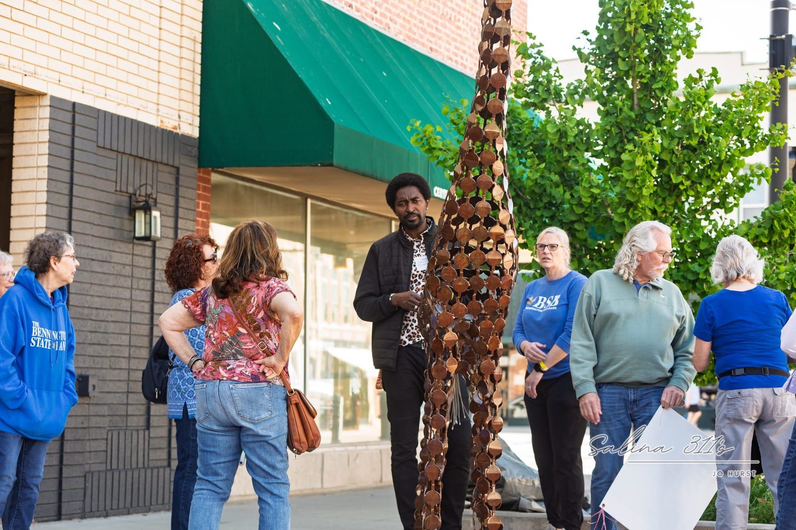 Sunday Mahaja and “The Wonderer” at SculptureTour Salina