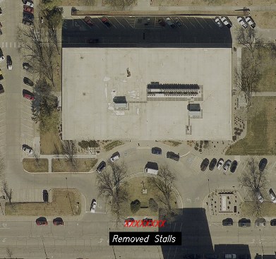 Three Ash Street Parking Spaces Near City-County Building to Be Removed