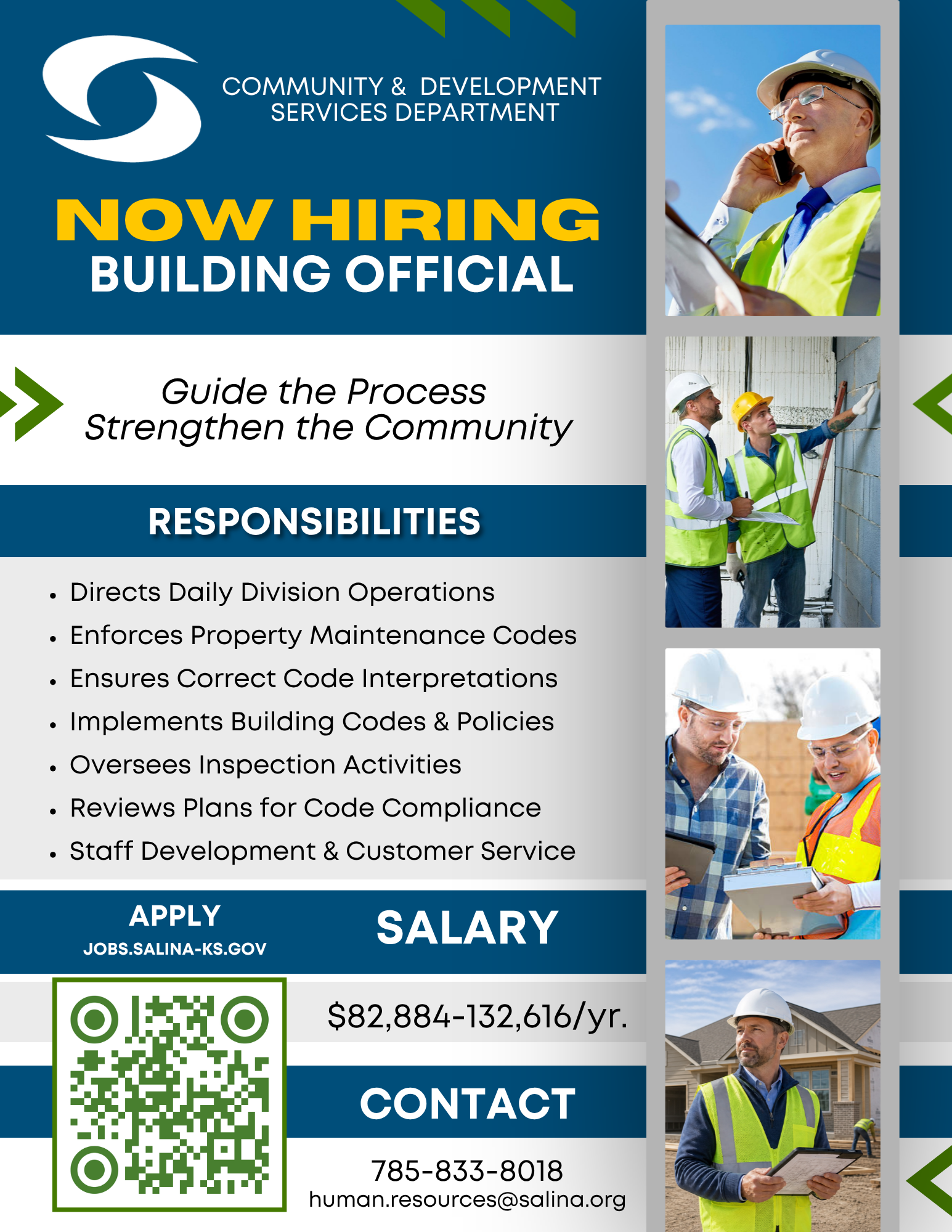City of Salina hiring building official