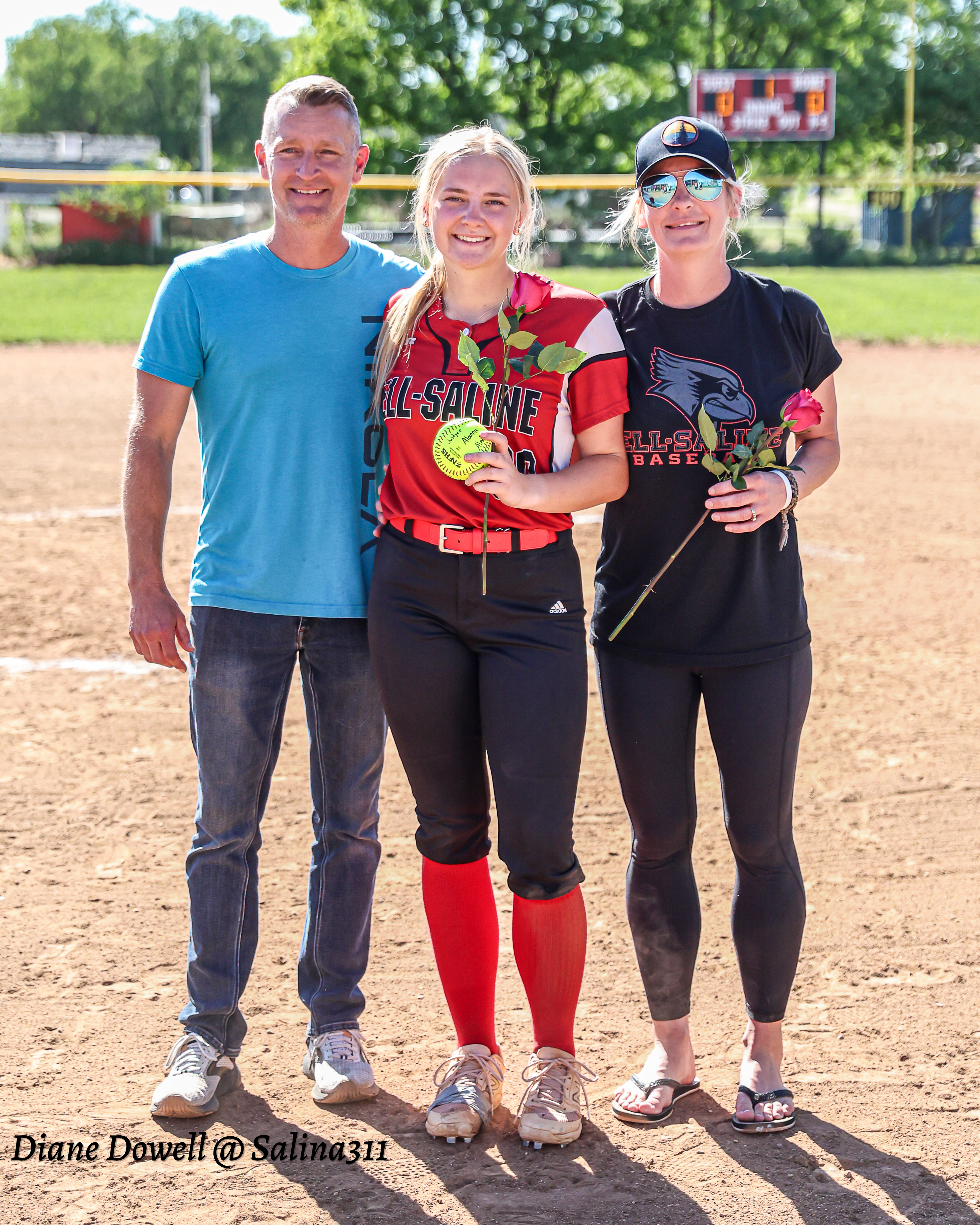 Callee Bradley #00 and parents