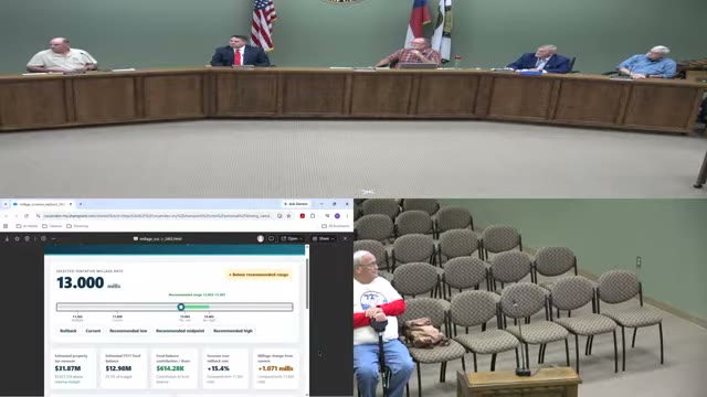 Camden commissioners set countywide millage at 13 mills, below the advertised rate