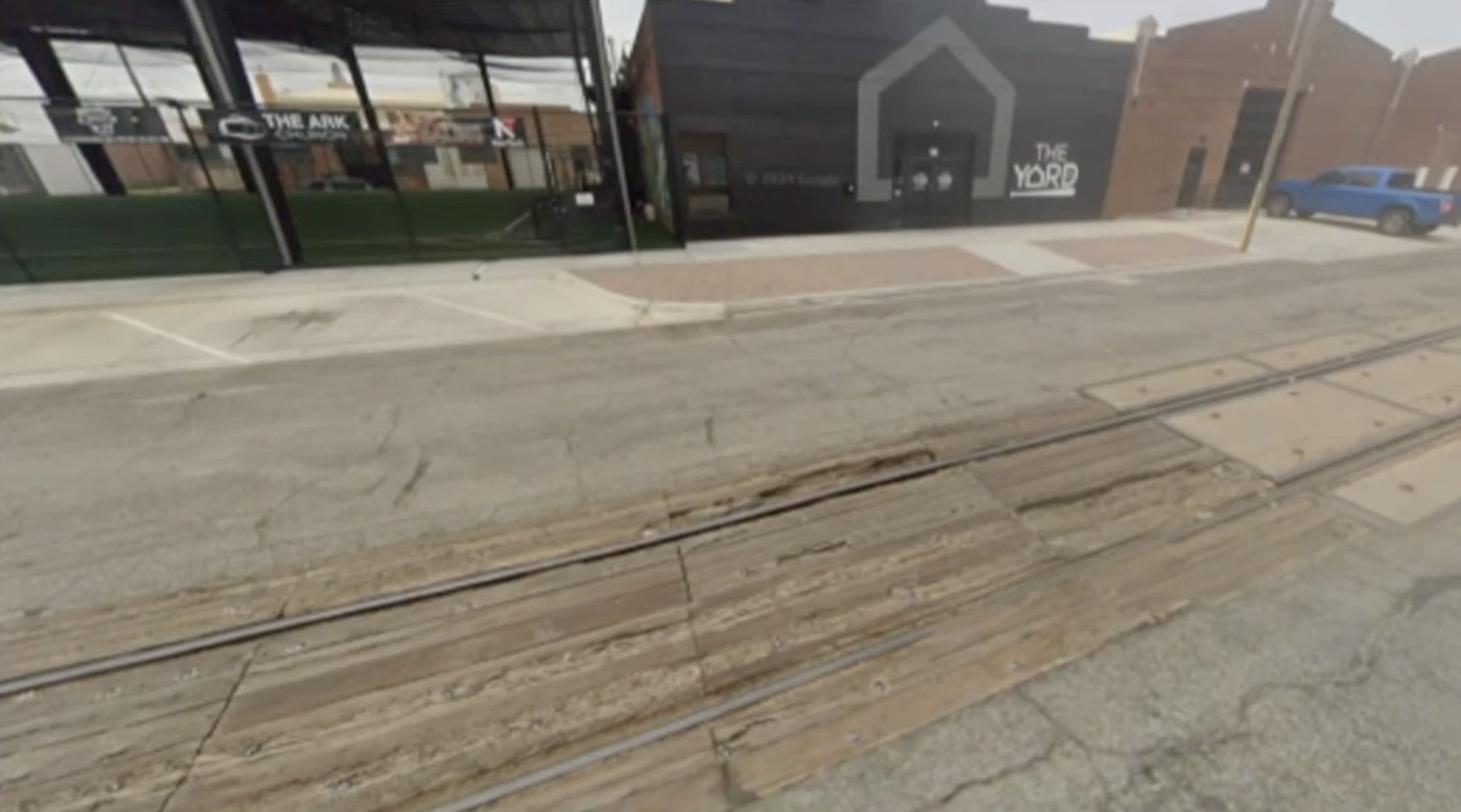 Fourth Street Rail Crossing Before Improvements