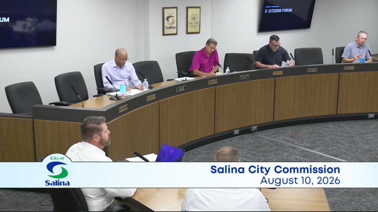 Questions: What Salina Residents Asked City Commissioners During the August 10 Citizens Forum