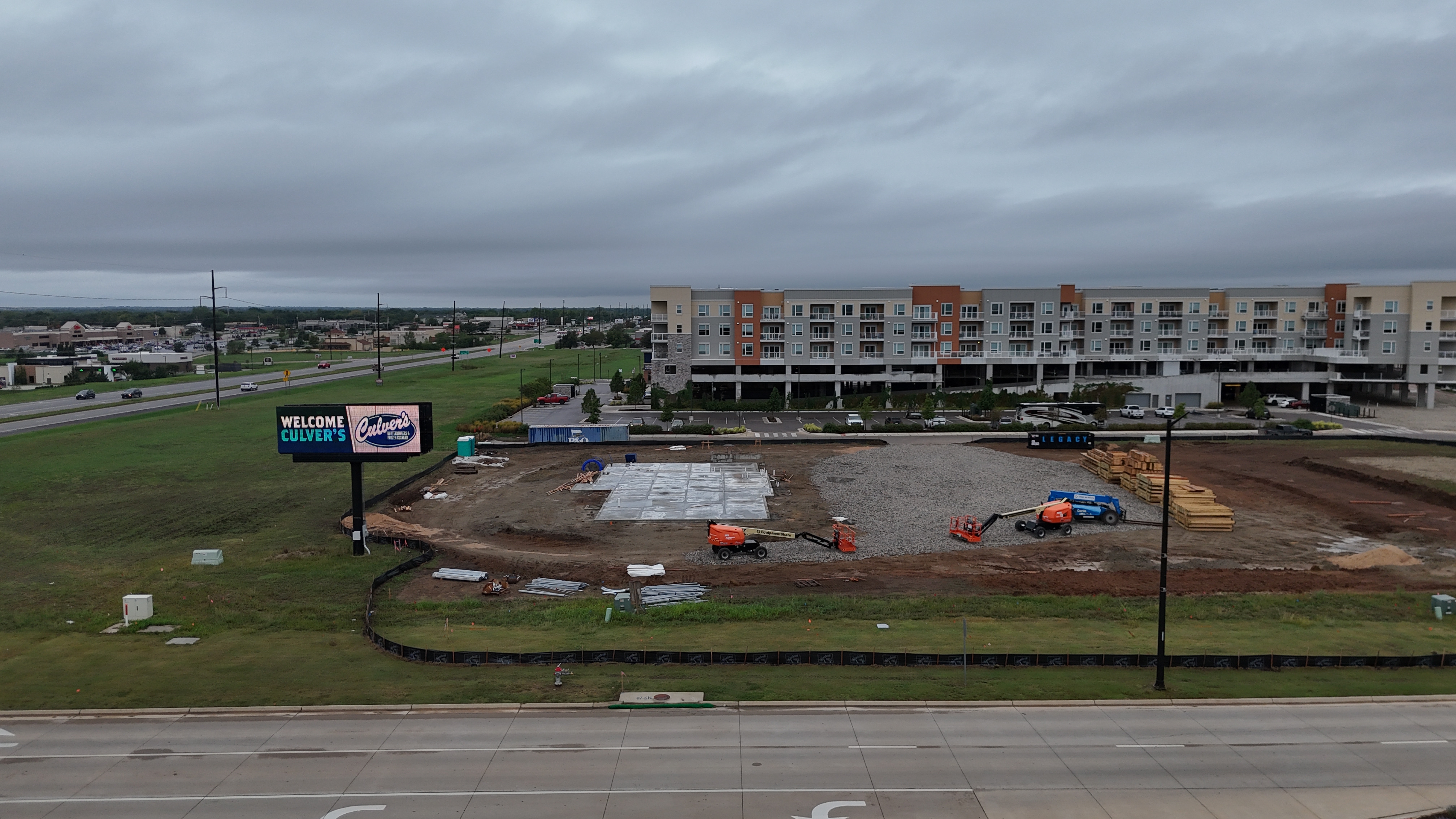 Culver's Construction Under Way Near Kellogg in Andover