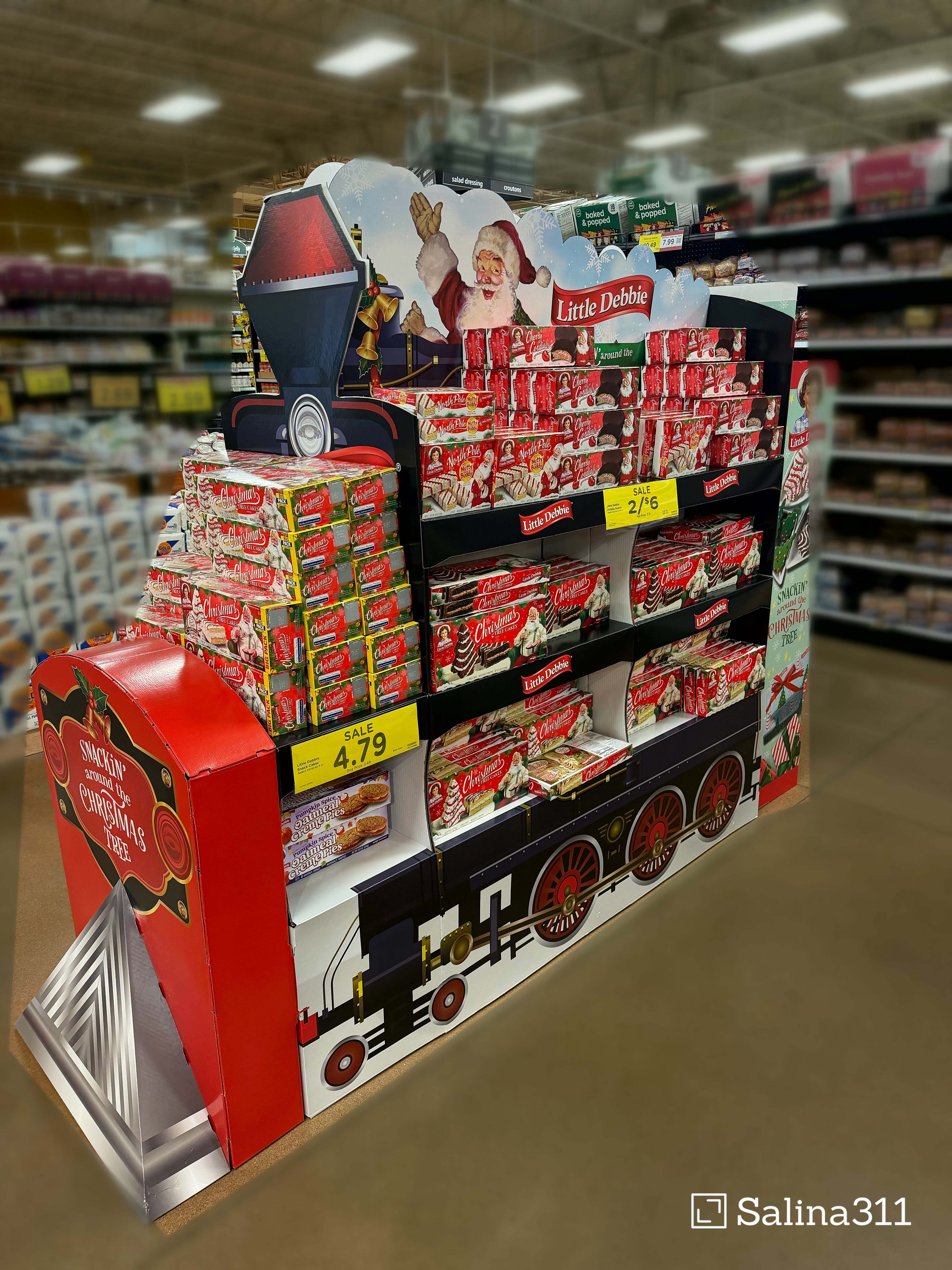 Little Debbie made 150 million Christmas Tree Cakes in one season. Salina311 reached out to find out how many land in Salina