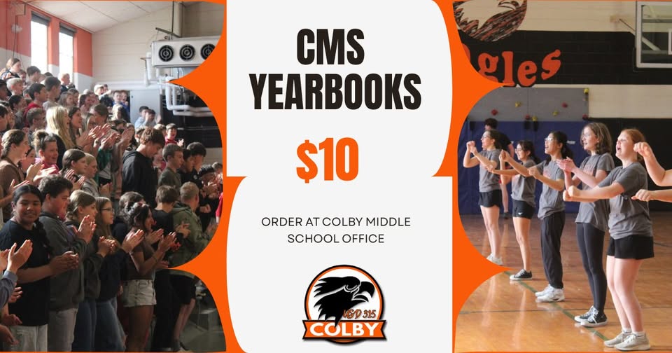 Colby Middle School Yearbooks Now Available for Purchase