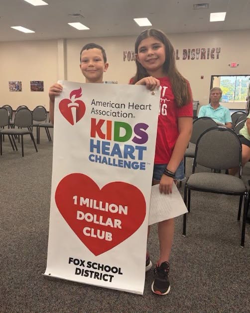 Fox C-6 Recognized by American Heart Association for $1 Million Milestone