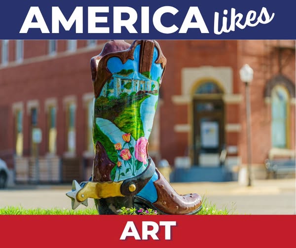 Abilene's Cowboy Boot Art Trail Features 14 Public Art Installations