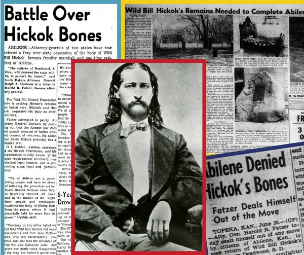 1950s Effort to Move Wild Bill Hickok's Remains to Abilene Ended in Failure