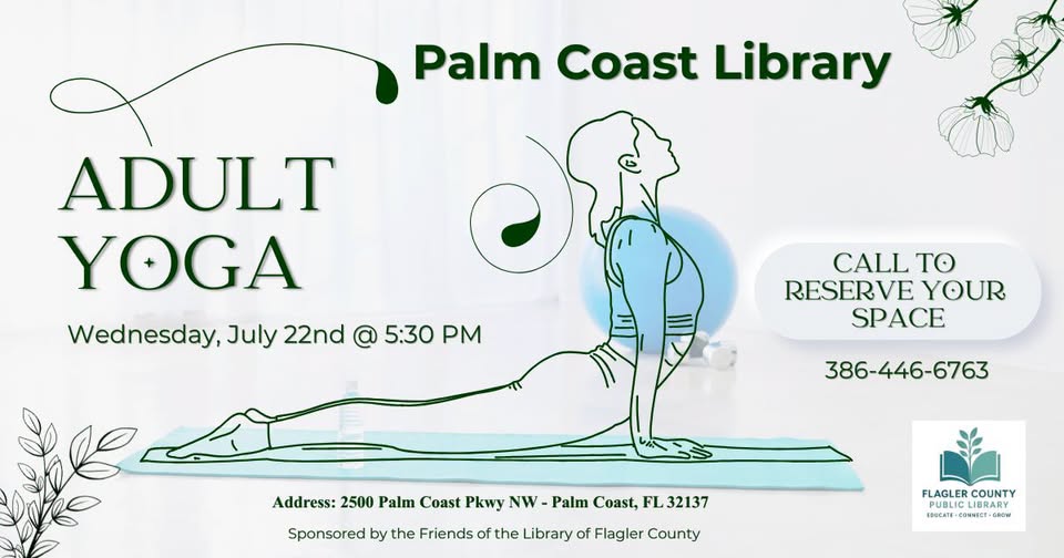 Palm Coast Library to Host Yoga Class on July 22