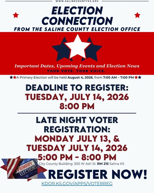 Saline County Sets Aug. 4 Primary Election
