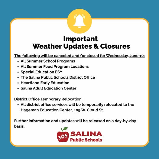 USD 305 Closes Facilities, Cancels Programs for Wednesday
