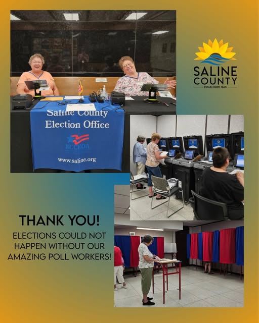 160 Poll Workers Served Saline County During 2026 Primary Election