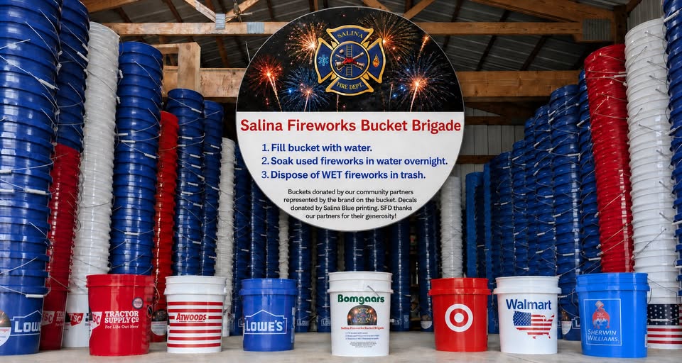 Salina Fire Department Launches Fireworks Disposal Bucket Program