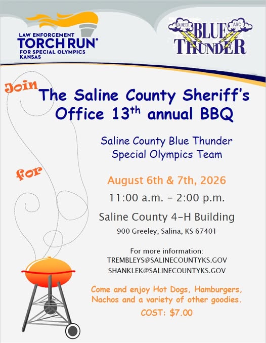Saline County Sheriff's Office to Host Annual Special Olympics BBQ