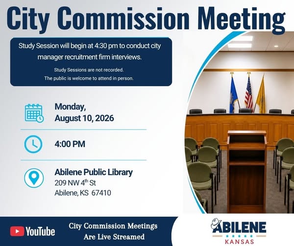Abilene City Commission to Interview City Manager Recruitment Firms