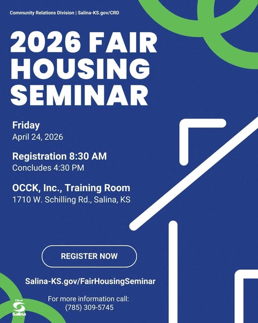 Registration Deadline Approaching for Salina Fair Housing Seminar