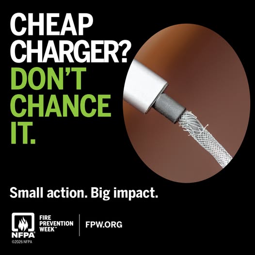 Hays Fire Department warns of fire risk from cheap or damaged chargers
