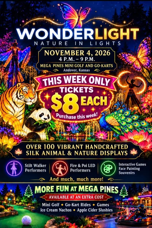 WonderLight lantern event comes to Mega Pines Mini Golf in Andover Nov. 4