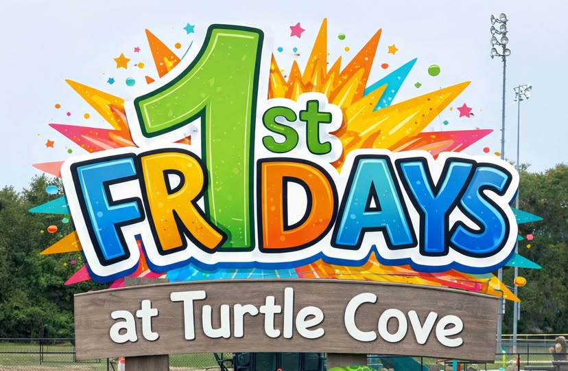 First Fridays at Turtle Cove runs until 8 p.m. with food trucks and DJ