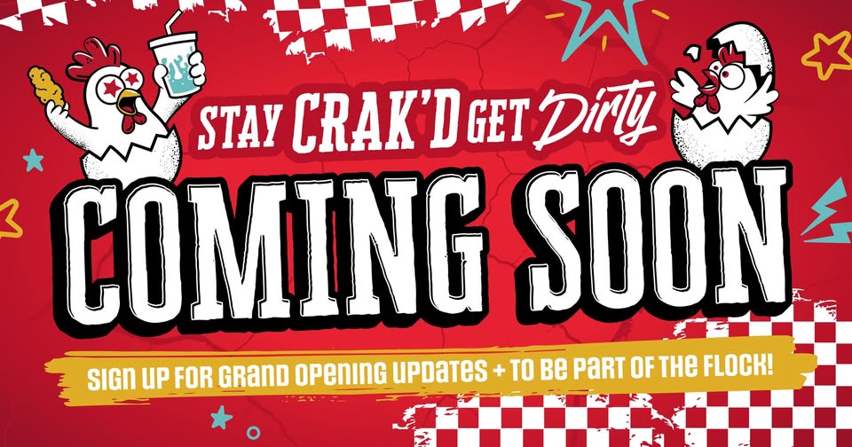 Crak'd Chick'n opens sign-ups for grand opening updates