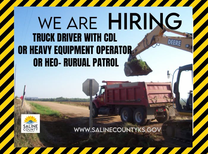 Saline County Road & Bridge seeking truck drivers and heavy equipment operators