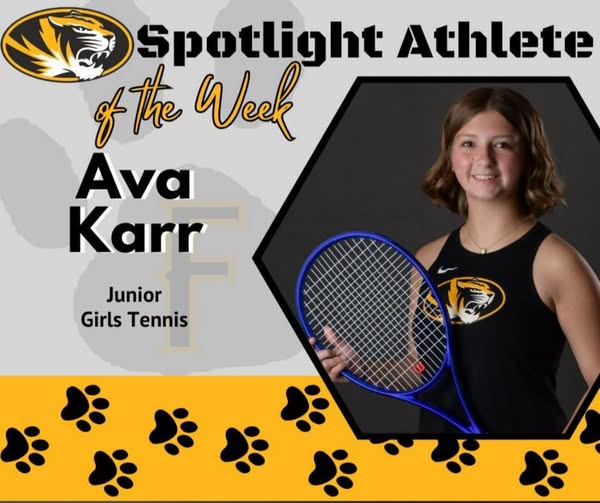 Festus tennis player Ava Karr named Brick Student Athlete of the Week