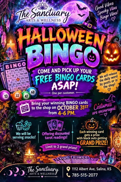 The Sanctuary Arts & Wellness hosts Halloween Bingo with a party on Oct. 31