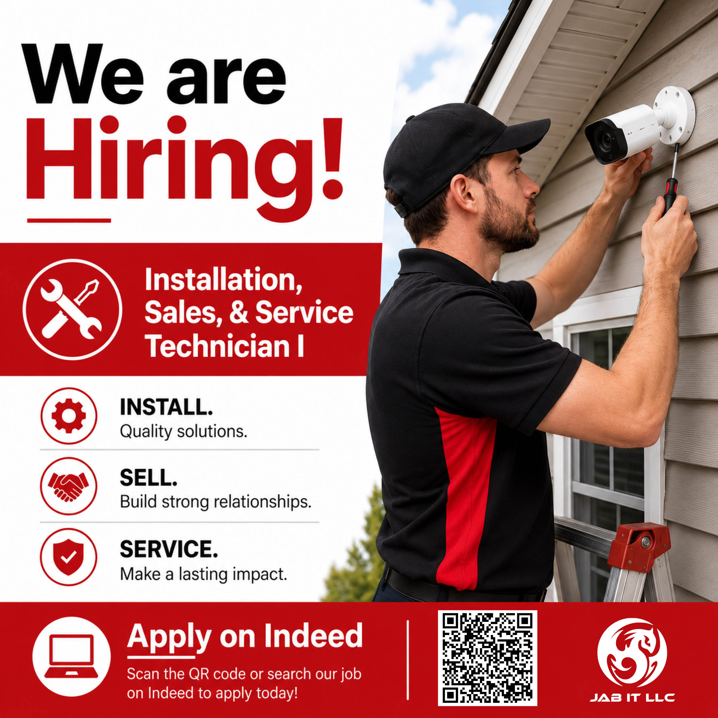 JAB IT Hiring Installation, Sales and Service Technician