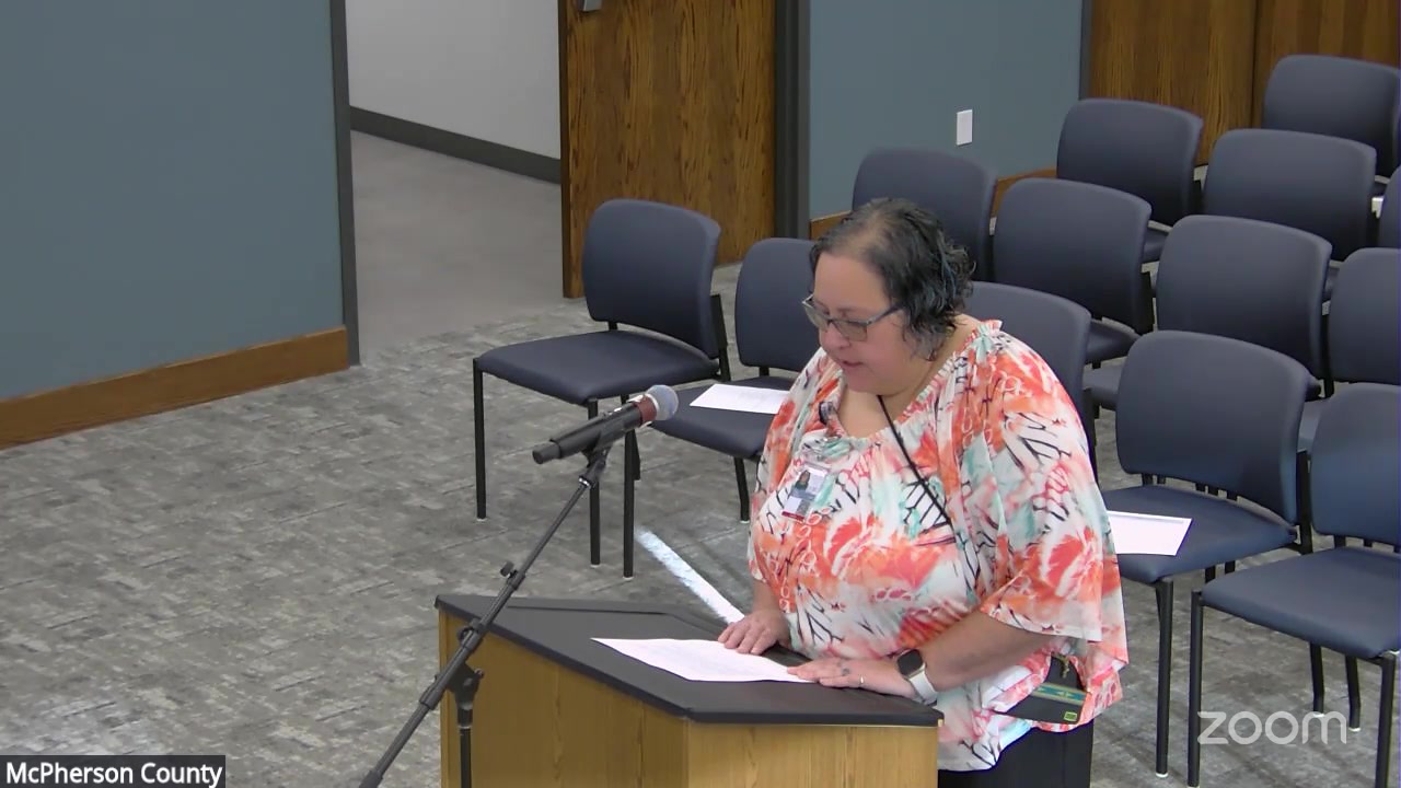 McPherson County hires experienced shop mechanic, approves health department write-off and appraiser furniture