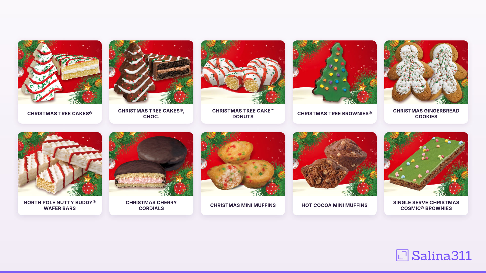 Little Debbie holiday snack lineup