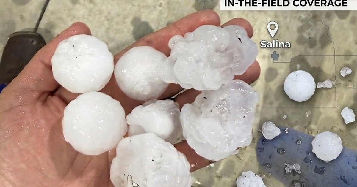 Golf Ball-Sized Hail Pounds Salina Overnight in Severe Storms - Salina311