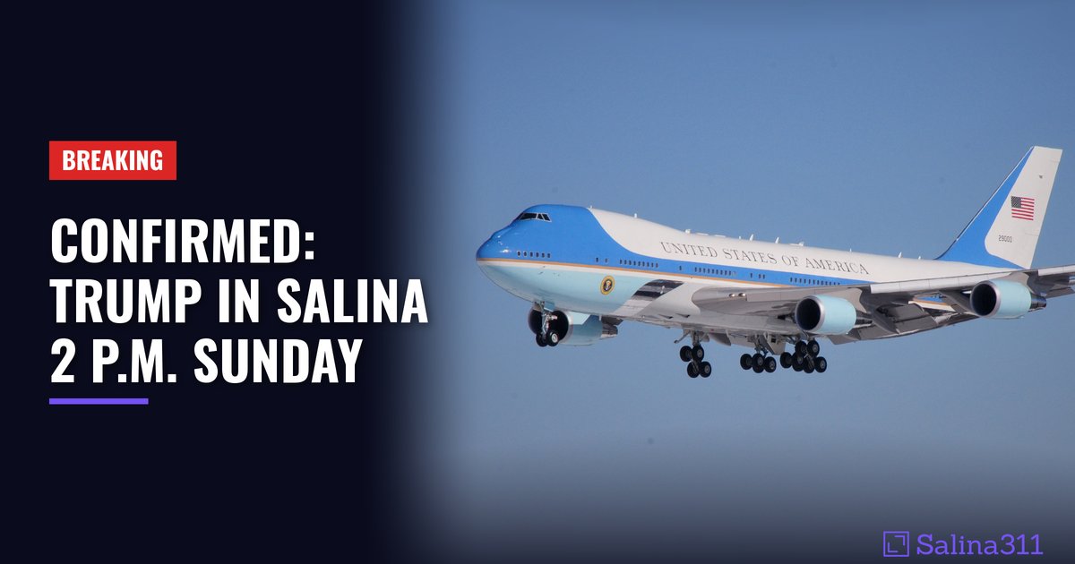 Trump Text UPDATE: Trump's Sunday Salina rally to start at 4:30 p.m. - Salina311