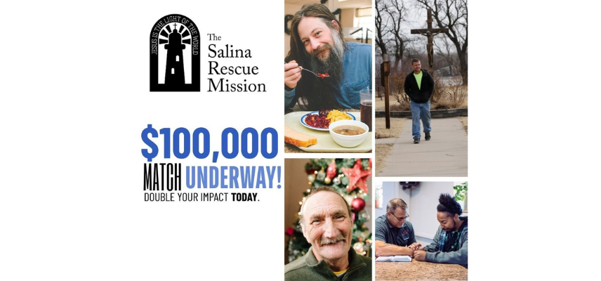 Salina Rescue Mission Announces $100,000 Matching Gift Challenge