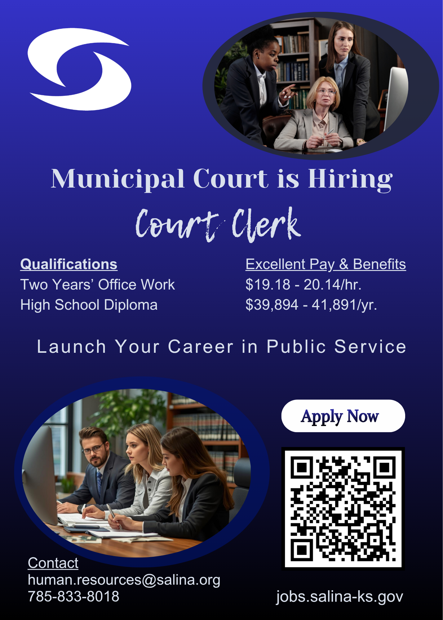 City of Salina hiring Municipal Court Clerk