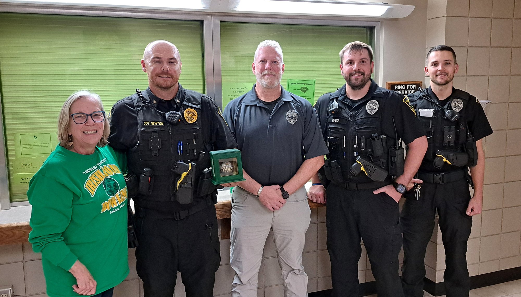 Salina Police team wins third Salina Irish Road Bowling, $3,000 raised for KWU pantry