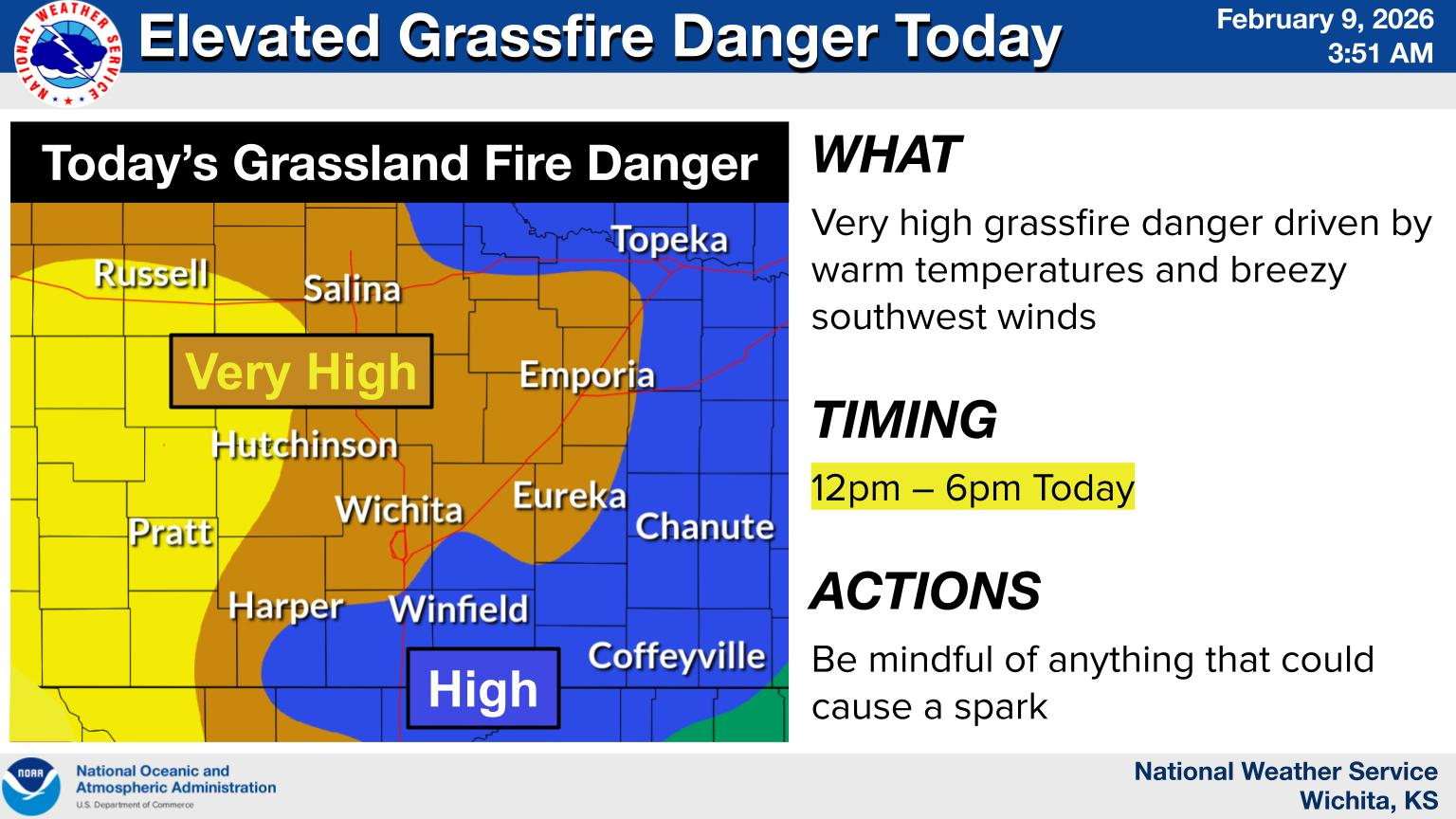 High Fire Danger With Warm Temperatures and Breezy Winds