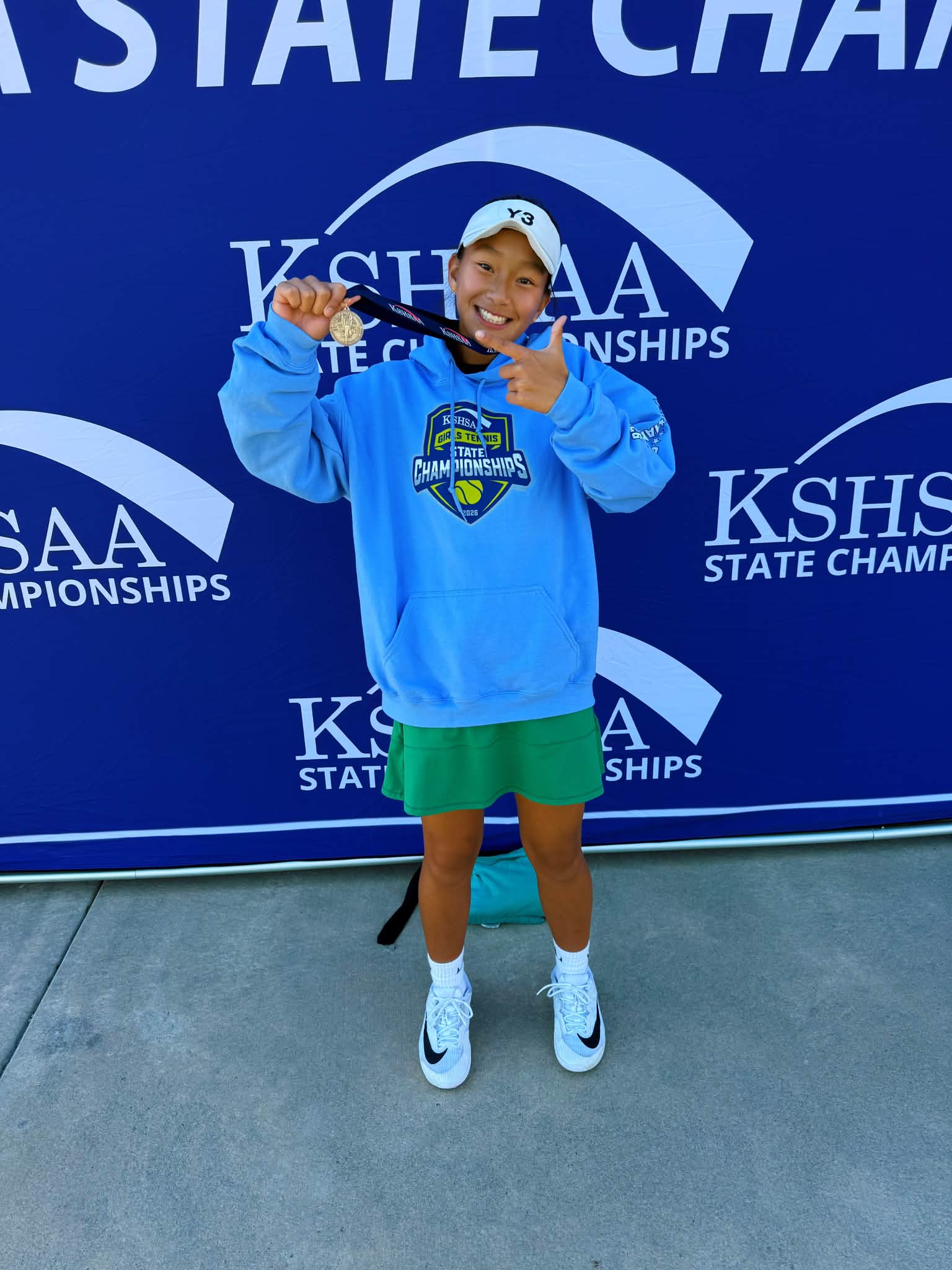 Salina South freshman Sophia Li places sixth at 5A state tennis