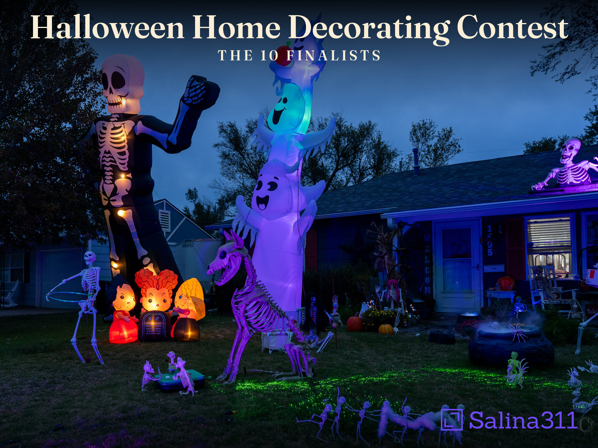 Final frights: Meet the 10 final nominees in Salina311's Halloween Home Decorating Contest